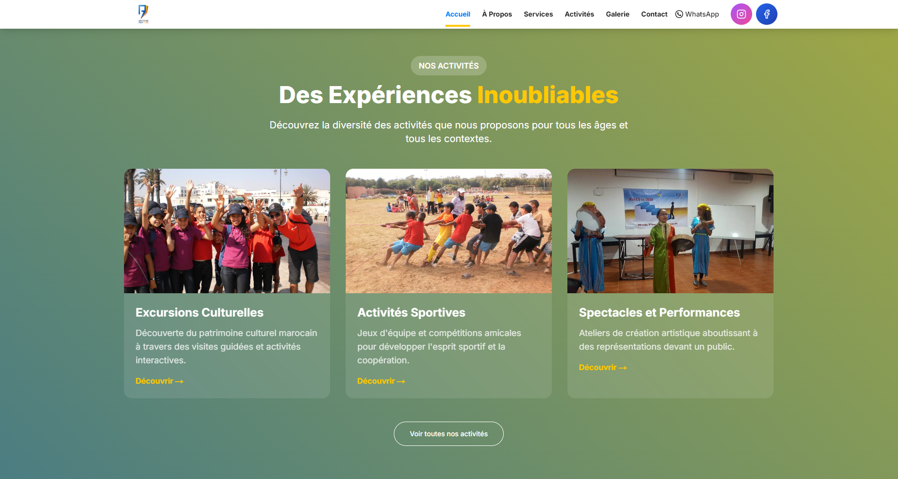 Trois Actions Activities